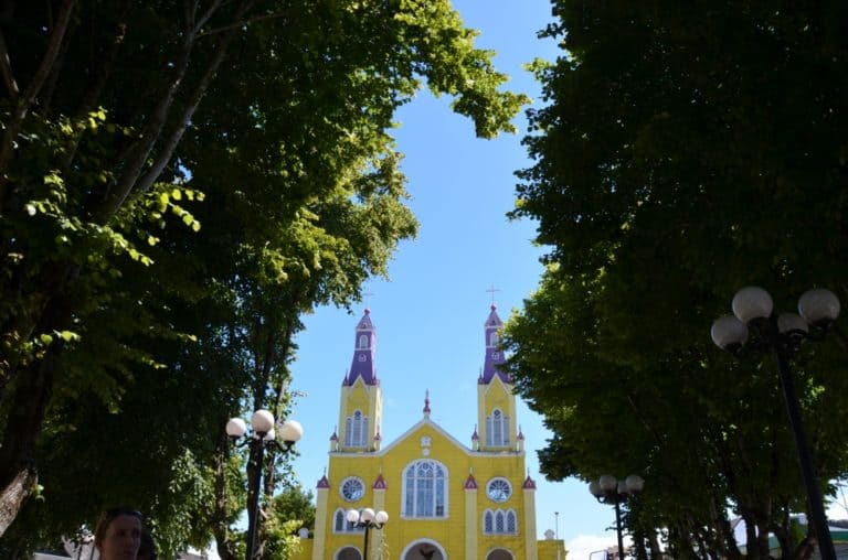 La città di Castro a Chiloè