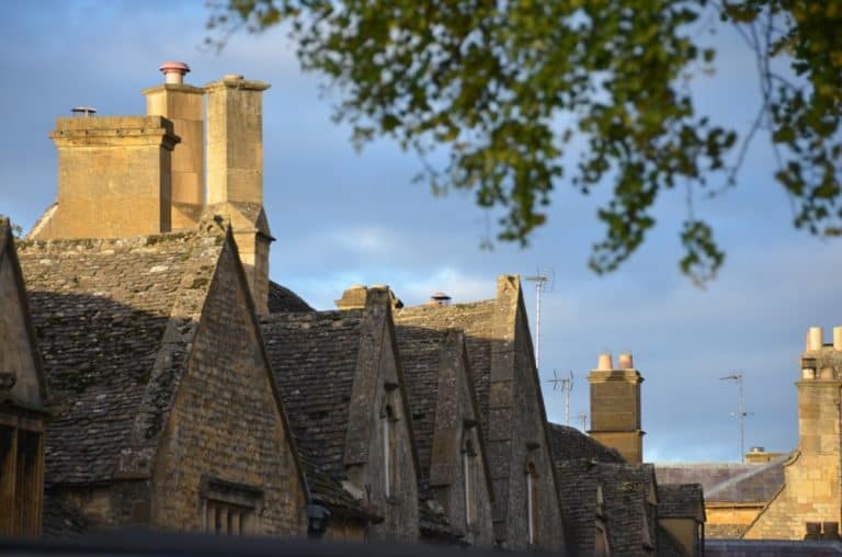 England, Chipping Campden – roofs, Oct.2013 (Cotswolds)
