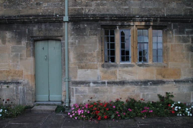 England, Chipping Campden – front of a house, Oct.2013 (Cotswolds)