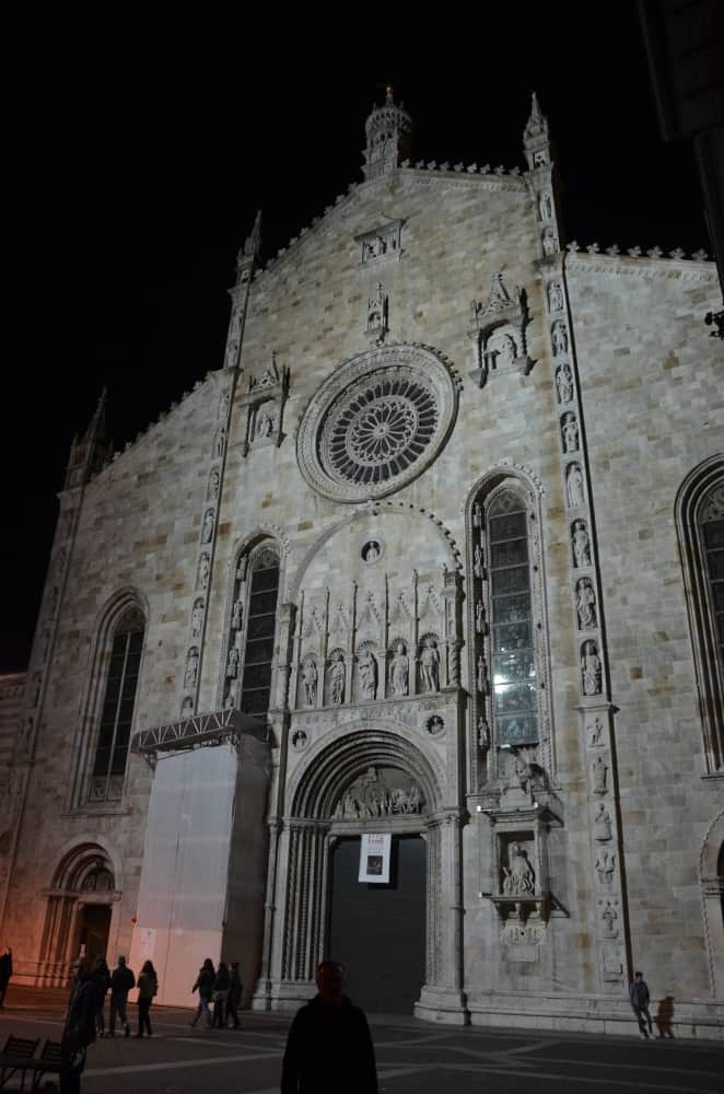 Como – il Duomo di notte, Ott.2015 (Lombardia)