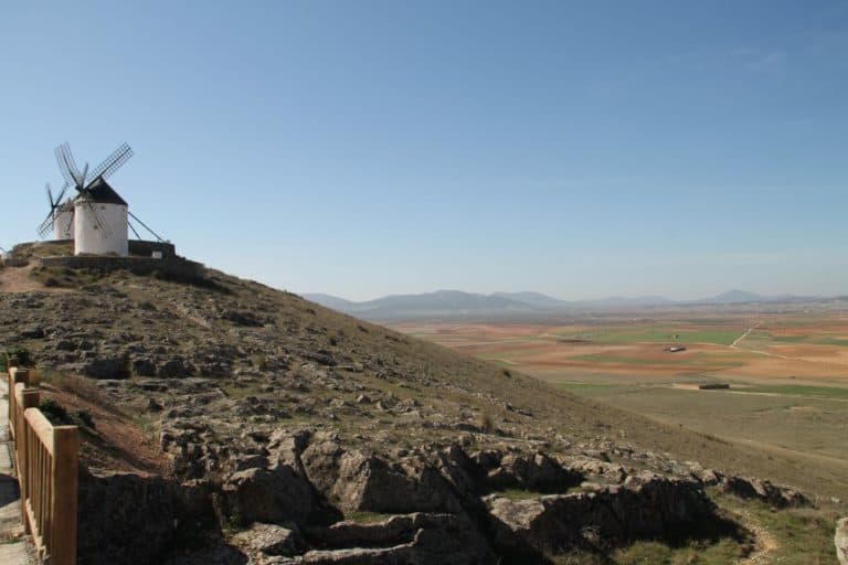 Spain, Consuegra – windmills 13, Mar.2014