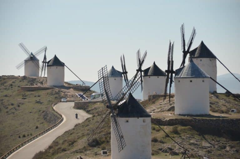 Spain, Consuegra – windmills 4, Mar.2014