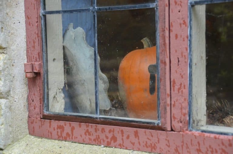 England, RococoGarden – window, Oct.2013 (Cotswolds)