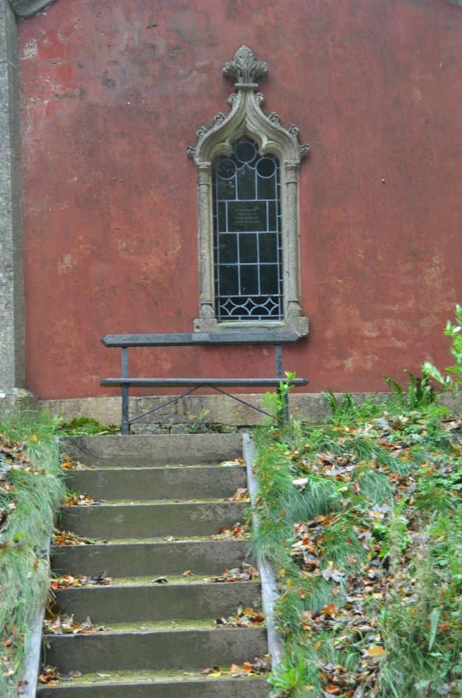 England, RococoGarden – staircase, Oct.2013 (Cotswolds)