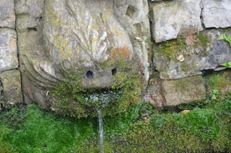 England, RococoGarden – fountain, Oct.2013 (Cotswolds)