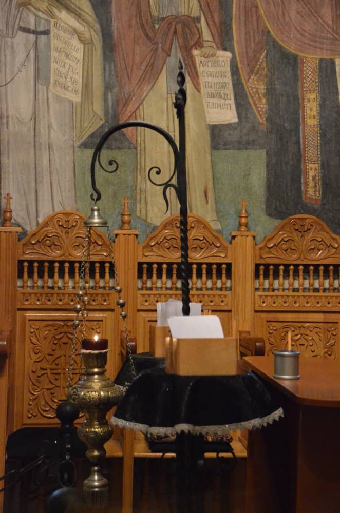 Romania, Cozia Monastery – in the church, Apr. 2014 (Valcea)