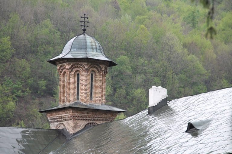 Romania, Cozia Monastery – roof, Apr. 2014 (Valcea)