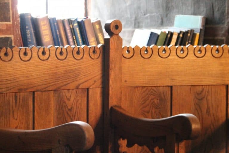 Romania, Cozia Monastery – books, Apr. 2014 (Valcea)