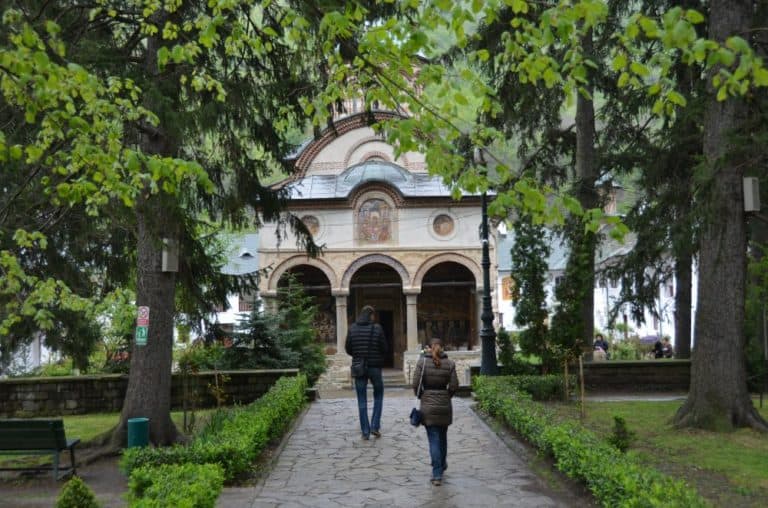 Romania, Cozia Monastery – to the church, Apr. 2014 (Valcea)