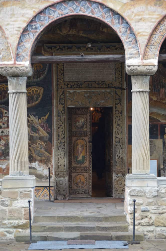 Romania, Cozia Monastery – door, Apr. 2014 (Valcea)