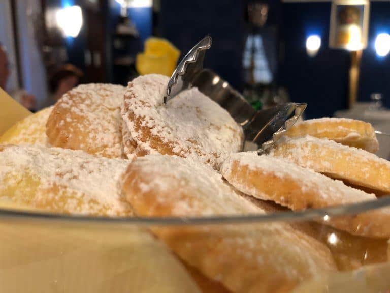 Cremona, Il Violino restaurant – cake, Jan.2018 (Lombardia)