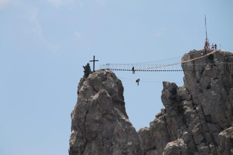 Crimea, Ai-Petri – testing courage, July 2013 (Crimea)