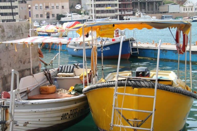 Crimea, Balaklava – yellow boat, July 2013 (Sebastopol)