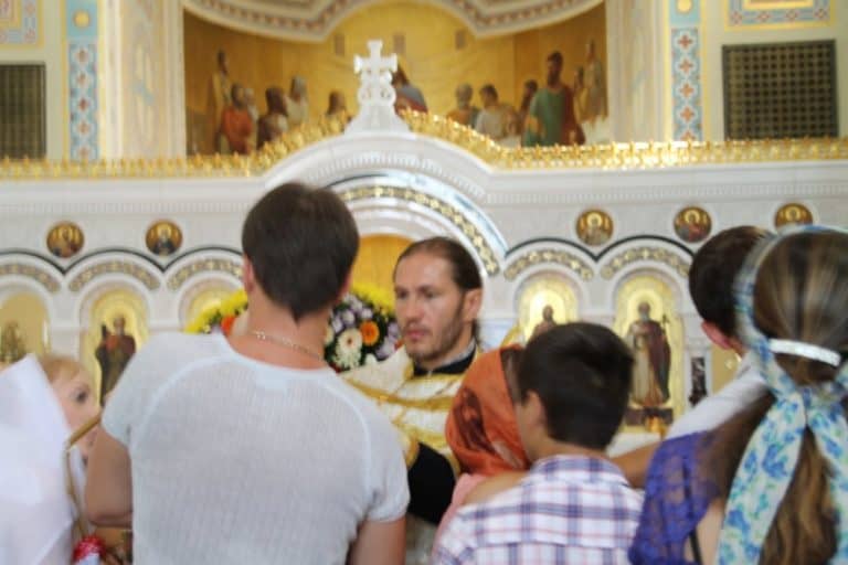 Crimea, Khersones – baptism, July 2013 (Sebastopol)