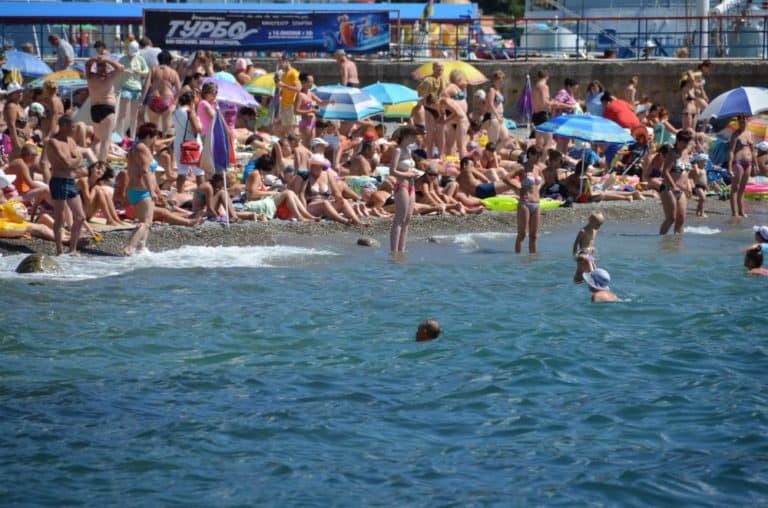 Ukraine, Yalta – bathing, July 2013 (Yalta)