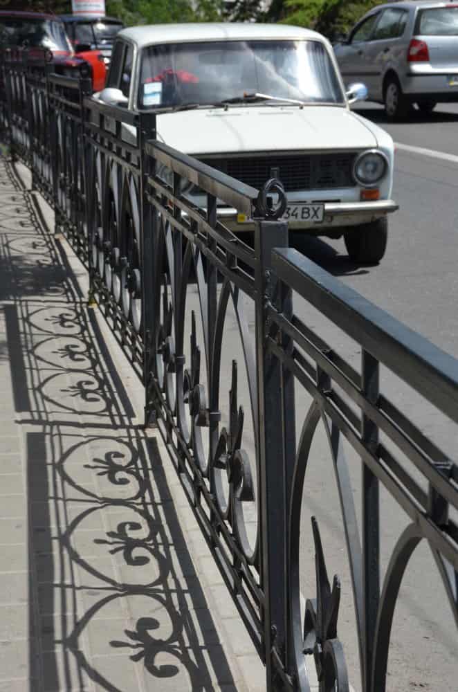 Ukraine, Yalta – fence and shadow, July 2013 (Yalta)