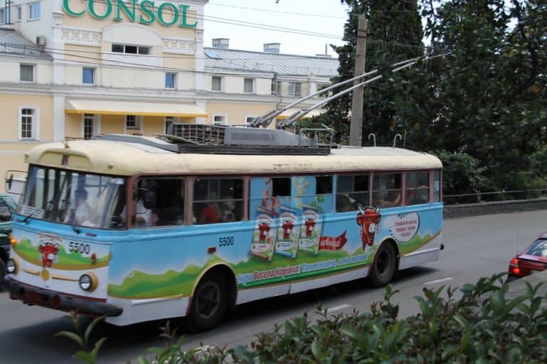 Ukraine, Yalta – trolley bus, July 2013 (Yalta)