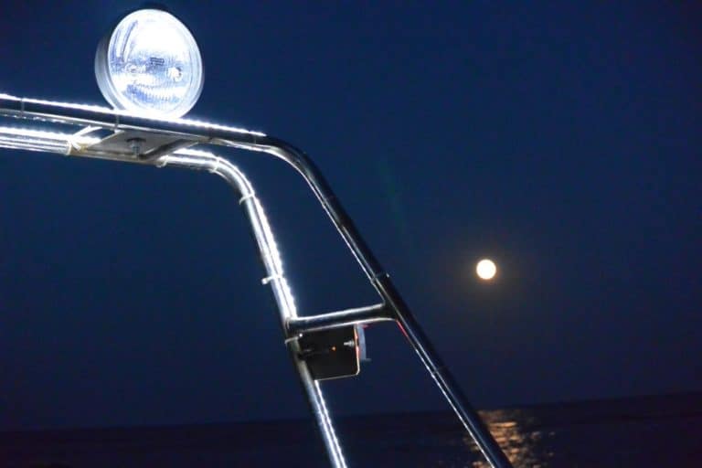 Ukraine, Yalta – moon and electric light, July 2013 (Yalta)