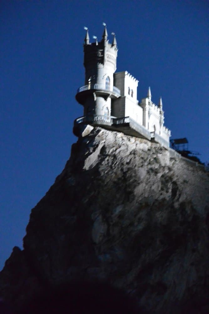 Ukraine, Swallow’s Nest – at night, July 2013 (Yalta)