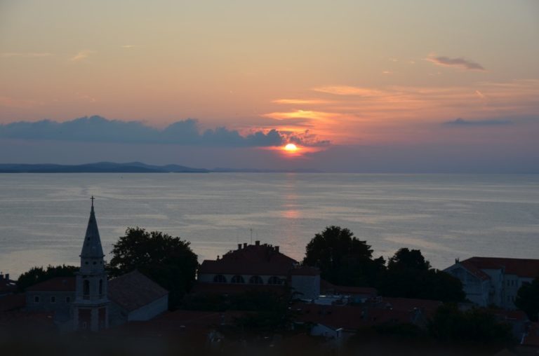 Puesta de sol desde el campanario.