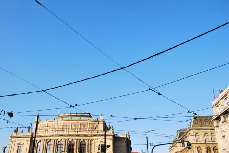 Czech, Prague – lines in sky, Sept.2013 (Prague)