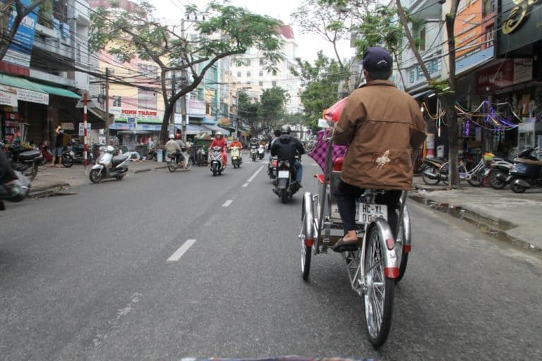 Cyclo a Da Nang in Vietnam