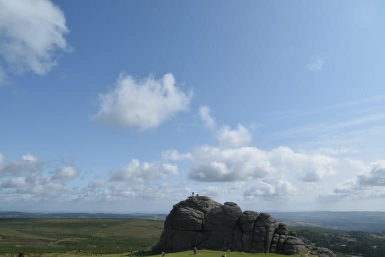 A Haytor nel Parco Nazionale di Dartmoor