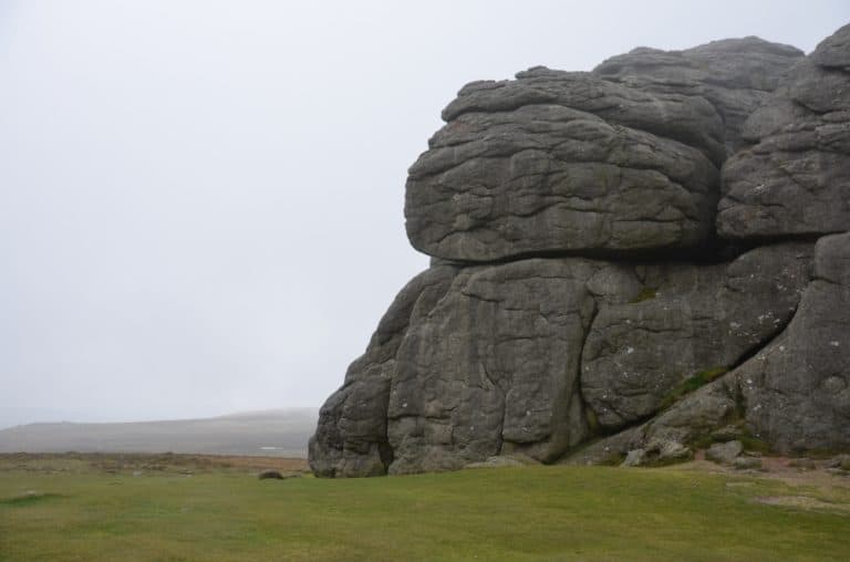 tor – rock and green ground, May 2015 (Dartmoor)