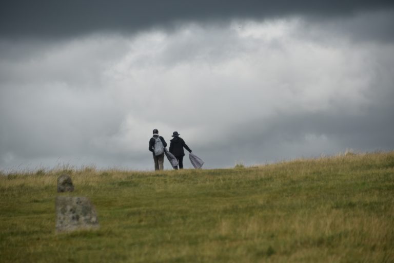 the threatening scene in Dartmoor National Park