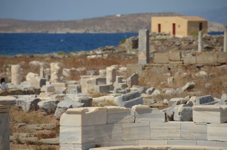 Grecia, Delos – rovine e mare, settembre 2013