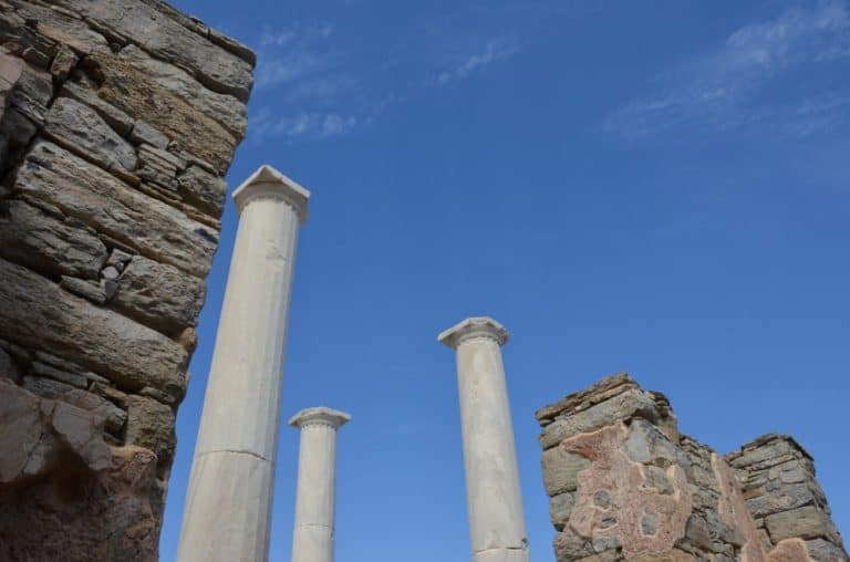 Greece, Delos – blue sky, Sept.2013