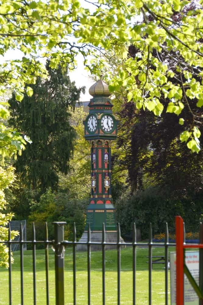 Dorchester – clock tower, May 2015 (Dorset)