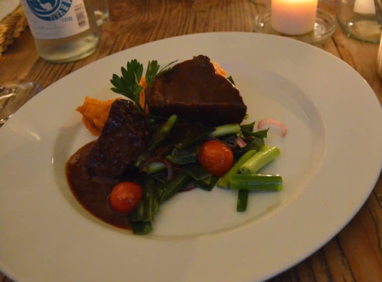 レストラン「リラ・ソッセ」－牛肉料理 2015年9月 (ドレスデン)