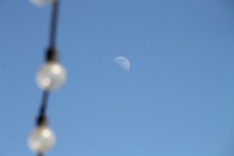 England, Eastbourne – moon, July 2014 (Eastbourne)