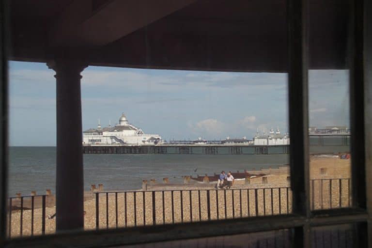 England, Eastbourne – view on the mirror, July 2014 (Eastbourne)