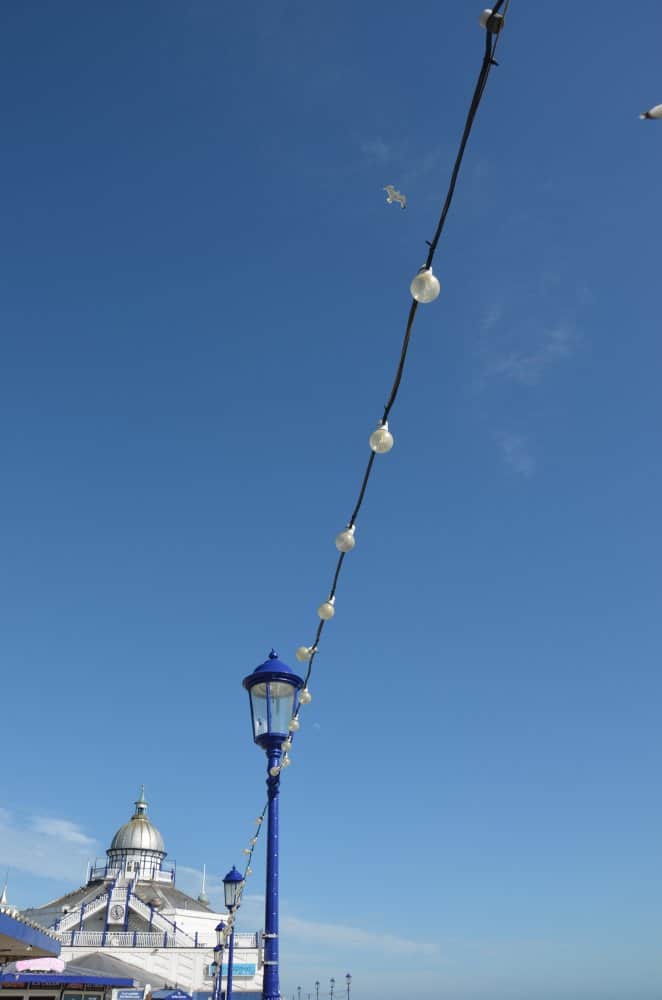 England, Eastbourne – bulbs on pier, July 2014 (Eastbourne)