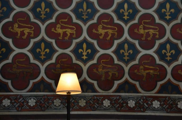 Inghilterra, Rochester – lampada nella cattedrale, giugno 2013