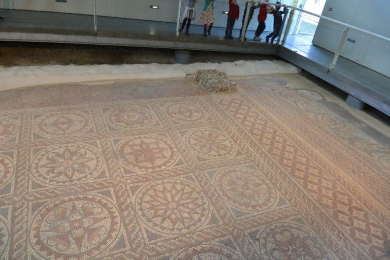 St.Albans – pavimento a mosaico, Mar.2015