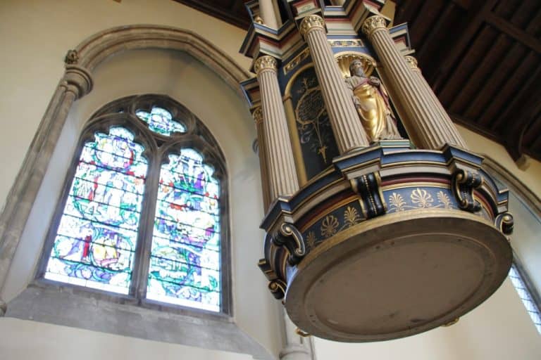 St.Albans – finestra nella cattedrale, Mar.2015