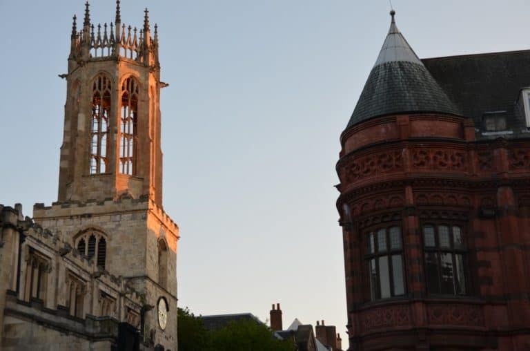 England, York – tower in the evening, May 2013 (York)