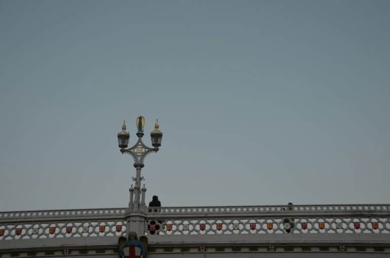 England, York – person on bridge, May 2013 (York)