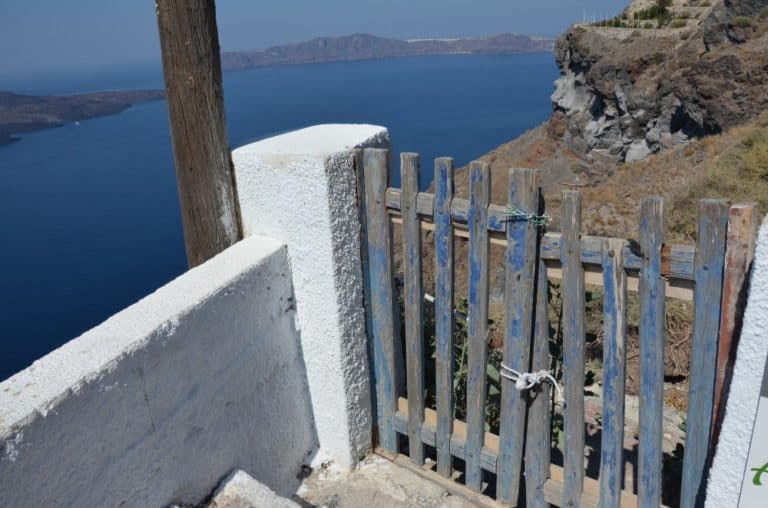 Greece, Santorini, Fira – old gate Aug. 2013 (Santorini)