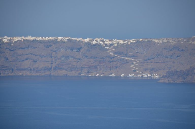 Greece, Santorini, Fira – sea, land and sky, Aug. 2013 (Santorini)