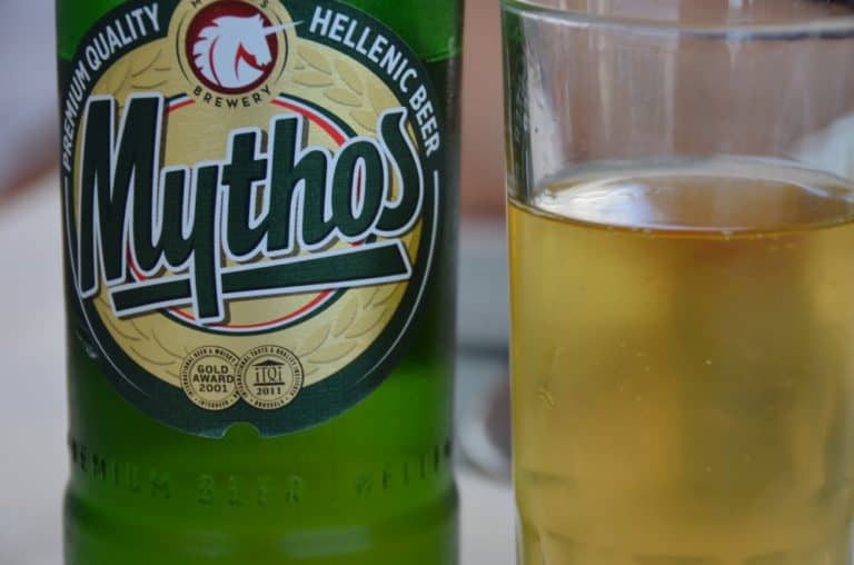 Greece, Santorini, Fira – beer, Aug. 2013 (Santorini)
