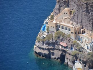 Grecia, Santorini, Fira – all’angolo, agosto 2013