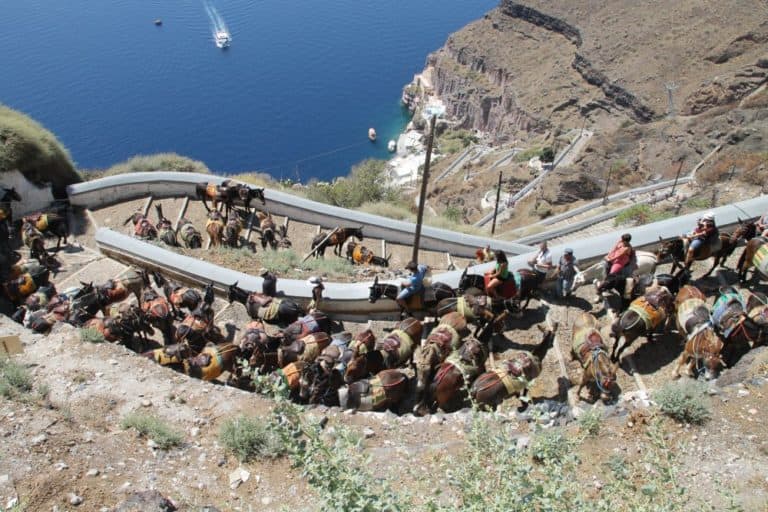 Greece, Santorini, Fira – all the way down, Aug. 2013 (Santorini)
