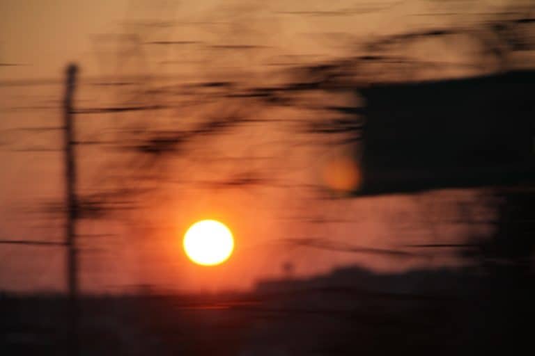 Japan, Chiba – sunset, Dec.2014