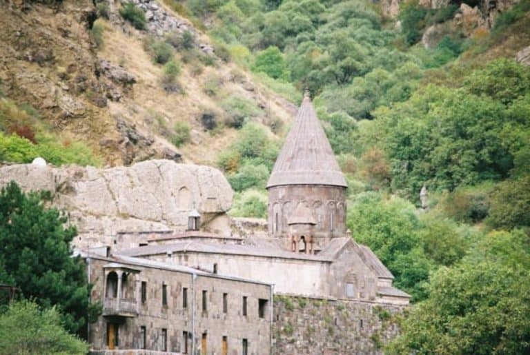 Armenia, Geghard – church in green, Autumn 2005