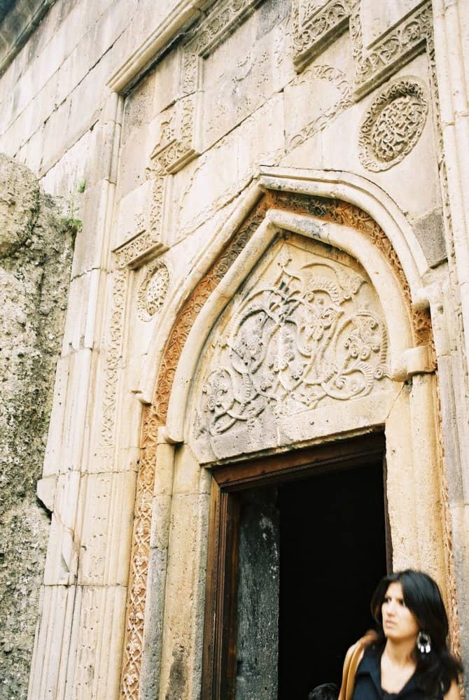 Armenia, Geghard – entrance, Autumn 2005