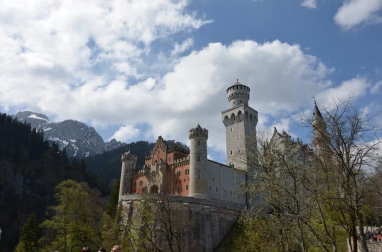 Germania, Fussen – castello e nuvole, maggio 2013